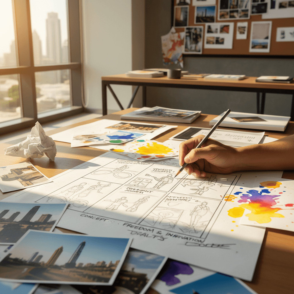 Creative storyboarding and concept development